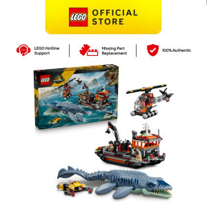 LEGO Jurassic World 77983 Mosasaurus Dinosaur Boat Attack (703 Pieces)