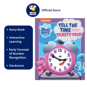 Blues Clues Tell The Time Interactive Story Book With Clock To Learn About Time & Counting For Kids