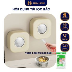 Hộp đựng màng bọc thực phẩm hộp đựng túi lọc rác bồn rửa chén hình vuông dính tường chắc chắn Odela House