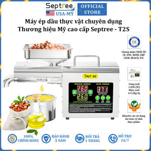 Máy ép dầu ăn thực vật Nóng và Lạnh chuyên dụng dùng trong gia đình thương hiệu Mỹ cao cấp Septree T2S - Công suất 1000W