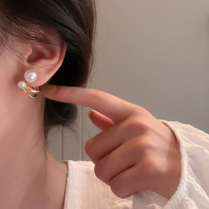 Anting Wanita Gaya Korea Motif Mutiara Model Tindik Tusuk Earrings Hijab Giwang Mutiara Accesories Fashion Aksesoris Anting Hello Girl E19