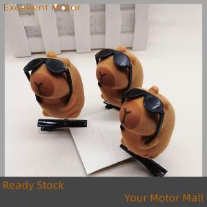 Excellent Ready Stock 1Pcs Cartoon Children 3D Capibala Hair Clip Plush Hairpin DIY Bow Sunglasses Rose Hat Design Capybara Duckbill Clip Accessories