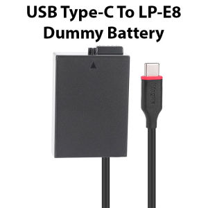 [KingMa] LP-E8 to USB Type-C Dummy Battery for Canon 650D 600D 700D 550D / LPE8 / LP E8