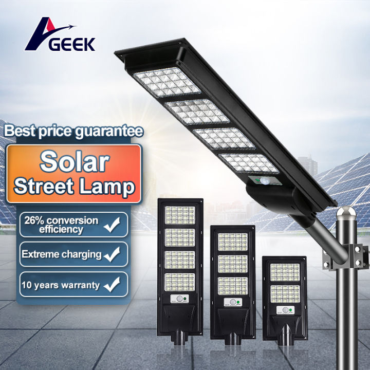 GEEK Solar light 8000W solar street light Outdoor waterproof IP67 heavy ...