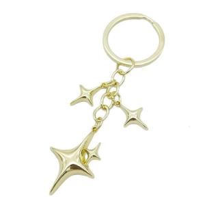 Bí Ẩn mặt trăng và ngôi sao Keyring với openwork thiết kế cao cấp hợp kim keyrings quà tặng cho sử dụng thường nhật của cô