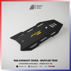 NSA EXHAUST COVER – MUFFLER PROTECTOR TRIM FOR HONDA PCX 160