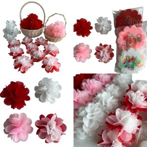 กระดาษสาห่อเหรียญ ดอกแดงชมพูขาว (3 ห่อ)