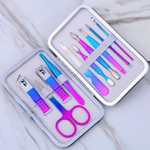 7 / 10/ 12  pcs PELANGI Set Gunting Kuku Bahan Stainless Steel Manicure