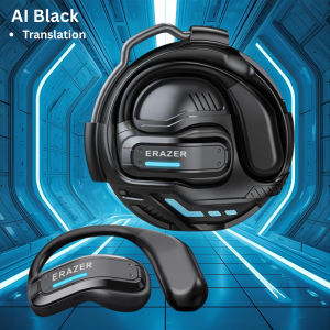 ERAZER X8 TWS Transformer Earphone Bluetooth 5.4 Headset AI Wireless Gaming Open Ear Hendset Metal Earhook HIFI Bass OWS Transformers Headset Earbud Mechanical Design Noise Reduction Peredam Low Latency Music Olahraga Panggilan HD Headphone Dengan Mic