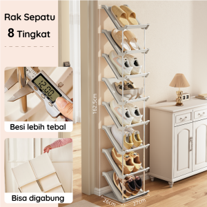 【BELI LOKAL】Dejavu Rak Sepatu Minimalis Rak Sepatu Stand Rak SepatuTempat Penyimpanan Sendal Sepatu HRS108