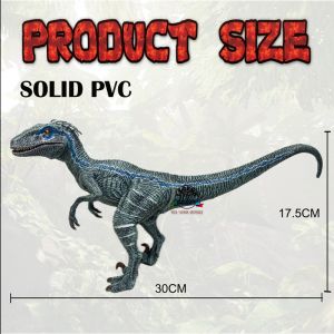 Jurassic World Dinosaur Velociraptor Simulation Model Solid PVC Figure Big Size 30cm Pepejal PVC Simulasi Mainan