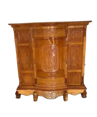 Tủ thờ gia tiênbàn thờ phật gỗ căm xe 6 chân ngang 1m27 Phúc Lộc Thọ( FREESHIP 60 KM )