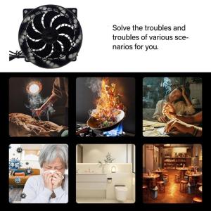 พัดลมพลังงานแสงอาทิตย์12V ประหยัดพลังงานพัดลมดูดอากาศสำหรับการหมุนเวียนของอากาศในห้องครัวห้องน้ำและบ้านสัตว์เลี้ยง