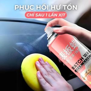 Bình Xịt Làm Bóng Nano 300ml Chăm Sóc Bề Mặt Da – Tự Làm Mới Ghế Da Sofa Nội Thất Xe Tại Nhà