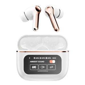 DingDong COD TWS YX30 Touch Screen Earphone Bluetooth V5.4 ANC Noise Reduction LED Display Headphone