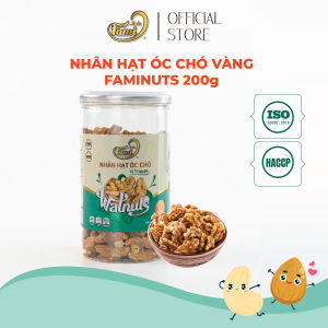 Nhân hạt óc chó vàng nhập khẩu Mỹ thực phẩm giàu dinh dưỡng Faminuts 200 gr