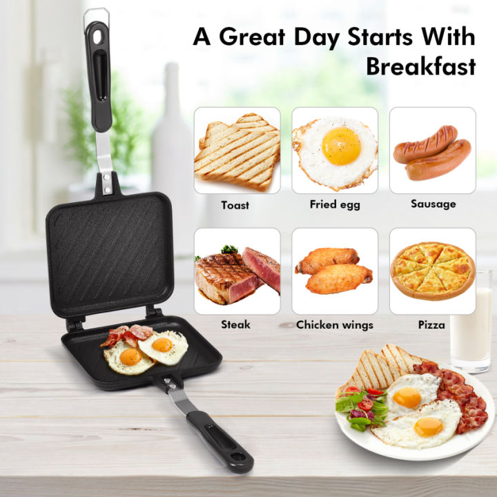 🔥Sandwich Toaster Double Sided Pan Toasted Sandwich Maker