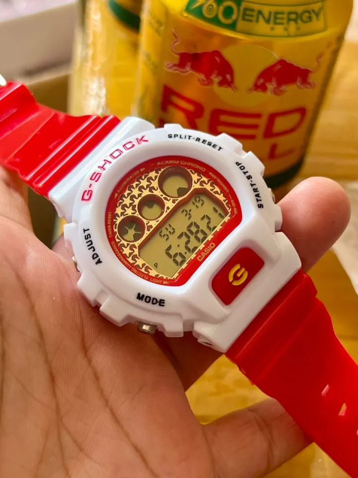 G shock dw6900 red best sale