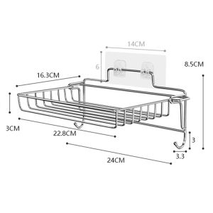 Bathroom Foldable Hanging Shelves for Wall 304 Stainless Steel