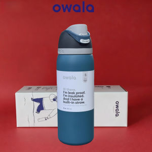 Penhao store OwalFreeSip 24oz/32oz Vacuum Insulated Water Bottle with Straw – Triple Layer 304 Stainless Steel Leakproof & BPA-Free