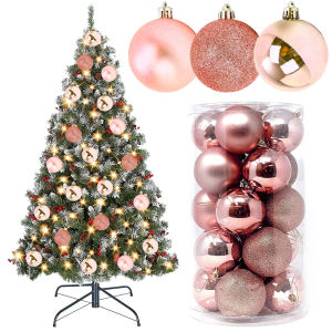 20pcs/set Rose gold Christmas ballsdecordecorationChristmas tree Christmas tree decoration HEIM
