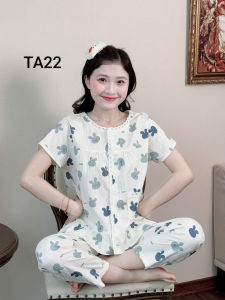 Quần Áo Mặc Ở Nhà Bộ Đồ Nữ Chất Đũi mát nhẹ siêu đẹp