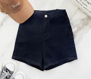 Quần Short Nữ Kaki BABEE Lưng Cao Ôm Sát Body Không Túi Sang Trọng Quyến Rũ Phong Cách Hàn Quốc