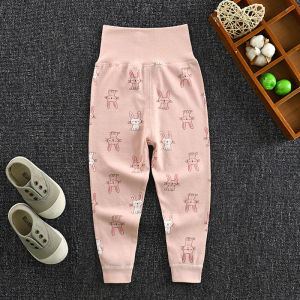 [STOCK in Msia] 💗(HIGH WAIST)💗 0-4yrs Baby Boy Girl Kids Cotton Children Sleep Pant Trousers seluar tidur pinggang tinggi