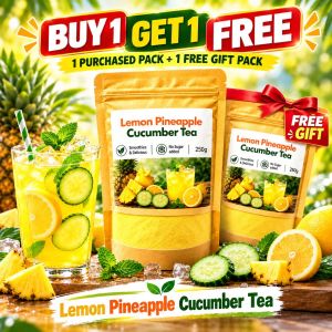 BUY 1 GET 1 Lemon Pineapple Cucumber Tea | Refreshing Fruit Drink Mix