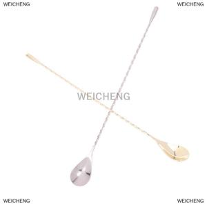 [COD] WEICHENG Dài xử lý Cocktail khuấy bartender trộn thanh muỗng thép không gỉ barman công cụ Whisky Shaker thanh phụ kiện nhà bếp