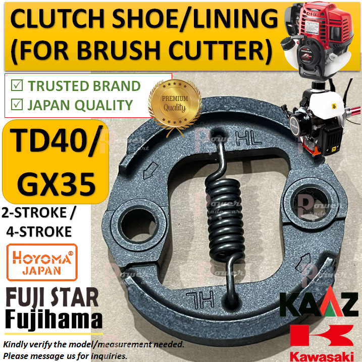 [TD40 / GX35] CLUTCH SHOE Assembly / CLUTCH LINING Spare part for ...