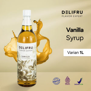 Vanilla Syrup Delifru 1 Liter - Sirup Vanilla Premium