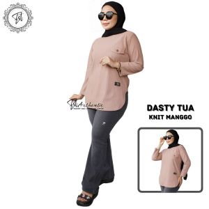 ATASAN WANITA LENGAN PANJANG JUMBO KNIT MANGGO BODY OVAL FASHION TOP STYLE HIJAB