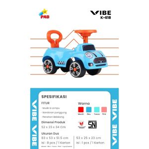 Mainan Mobil Anak PMB Vibe K618 Musik + Lampu