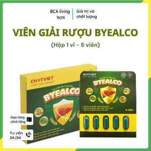 Viên giải rượu byealco hỗ trợ giảm khó chịu khi say cải thiện chức năng gan