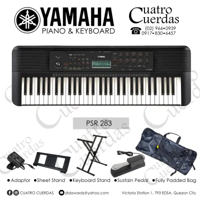 Yamaha PSR E283 Original Not Sticker 62-Keys Portable Keyboard
