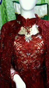 kebaya gaun pengantin syari sari jubah bolero