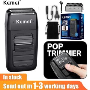 Kemei Beard Trimmer Professional Face Shaver Electric Wireless Hair Shaving Machine Powerful Eletric Face Razor for Men KM-1102