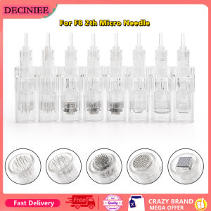 10PCS Microneed-le + Tube Hydra For F8 2th Skin Injector Pen Meso Mesotherapy Injector Auto Derma Stamp Pen Accessories
