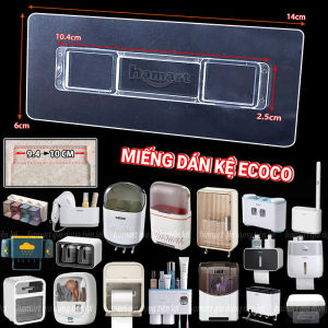 20 Mẫu Miếng Dán Móc Vuông Thay Thế Treo Giá Kệ Góc Tường Ecoco Hộp Nhả Kem Đánh Răng Oenon Siêu Dính