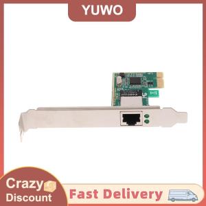 YUWO 1Set 10 100 1000Mbps Gigabit Ethernet PCI Express PCI-E Network Card RJ-45 LAN Adapter Converter Network Controller