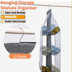 Bedroom Wardrobe Layered Bag Rack Hanging Storage Shelves Organiser Behind the Door Hanging Bag