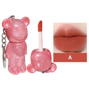 cadia🔥 Creative Gentleman Bear Lip Mud Matte Velvet Lip Glaze Lip Glaze Pelembab Bibir yang Tahan Lama