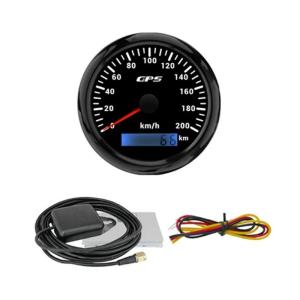 Large Screen Speed Gauge Meter 200km/h Odometer With Waterproof ABS Plastic For Marine Vehicles Boats Trucks Motorcycles