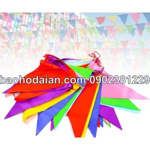 Cờ dây tam giác cảnh báo vải nhiều màu (1 cuộn 11m)
