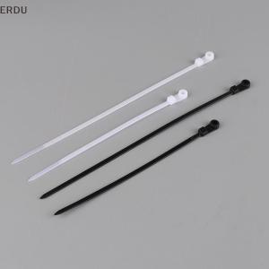 💕💞【Special price】ERDU สายเคเบิลแบบมีรูเกลียวสำหรับผูกสายเคเบิลไนลอนแบบถาวรสายรัดมีซิปพร้อมตัวยึดแบบรูเกลียวล็อคในตัว100ชิ้น