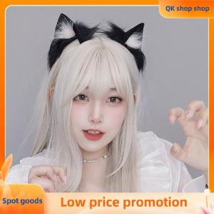 ✨QK shop✨ Cartoon Plush Cat Ears Headband For Women Girls Cosplay Hair Band Funny Cute Lolita Hair Hoop Creative Hair Accessories Gifts