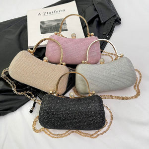 1 PCS Ladies Spring Chain Banquet Handbag Fashionable Elegant Diagonal Small Square Storage Bag