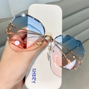 สวัสดีแว่นตากันแดดสไตล์เกาหลีแว่นกันแดดภาพผู้หญิงขนาดใหญ่ทรงสี่เหลี่ยม Tiktok แว่นตาแฟชั่นเปลี่ยนสีได้สำหรับชายและหญิง