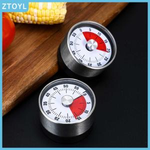 ZTOYL Kitchen Timer Time Reminder 60 Minutes Magnet Round Shape Kitchen Tools Countdown Alarm Reminder Mechanical Cooking Timer